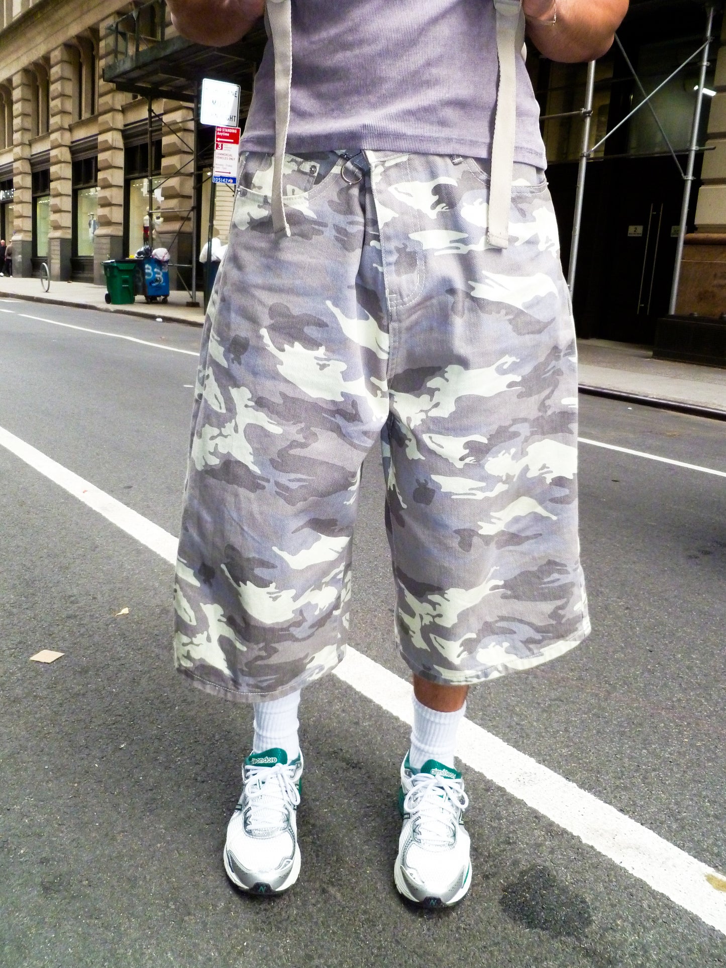 White Camo Jorts