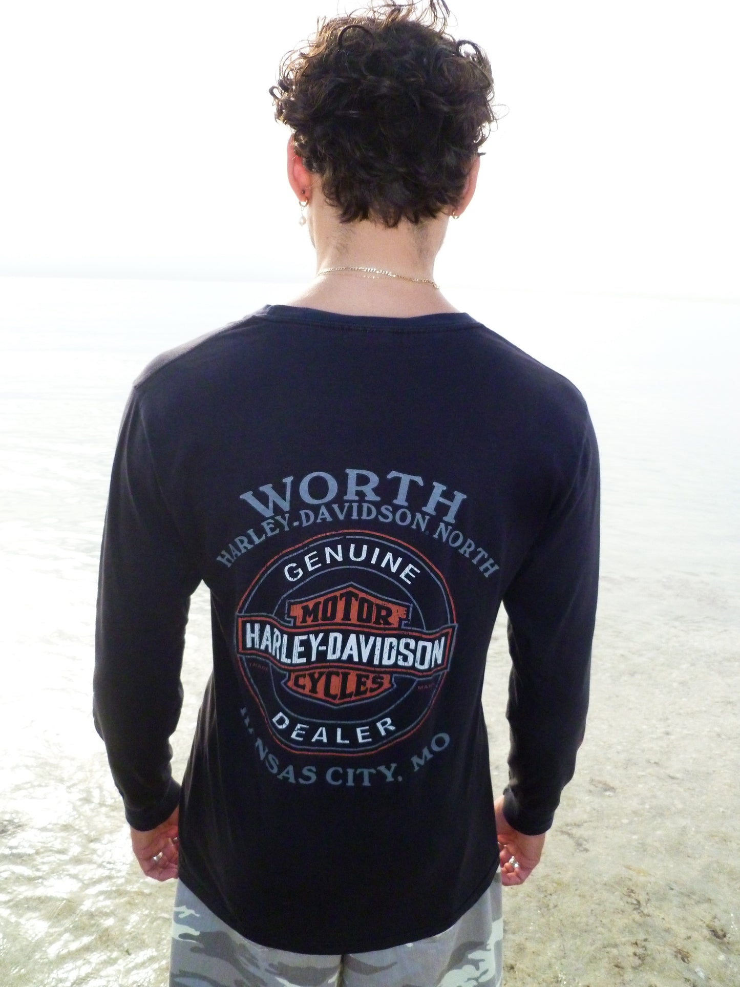 Vintage Harley Davidson Forged In Steel Long Sleeve
