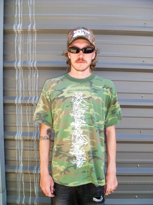 Repurposed Vintage Camo T Shirt