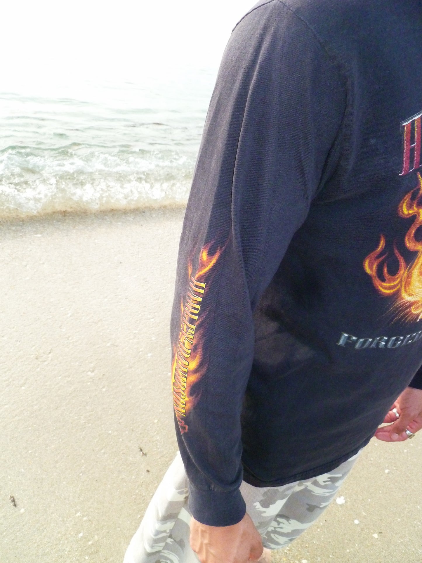 Vintage Harley Davidson Forged In Steel Long Sleeve