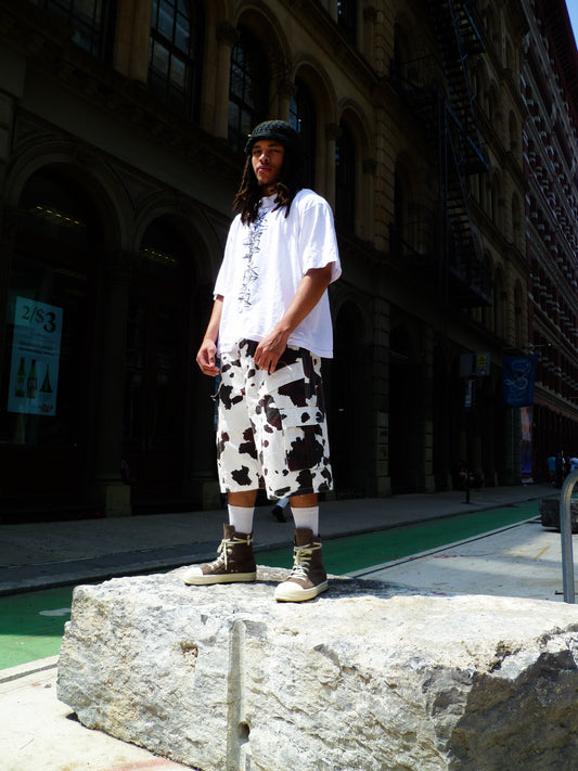 Cow Camo Jorts
