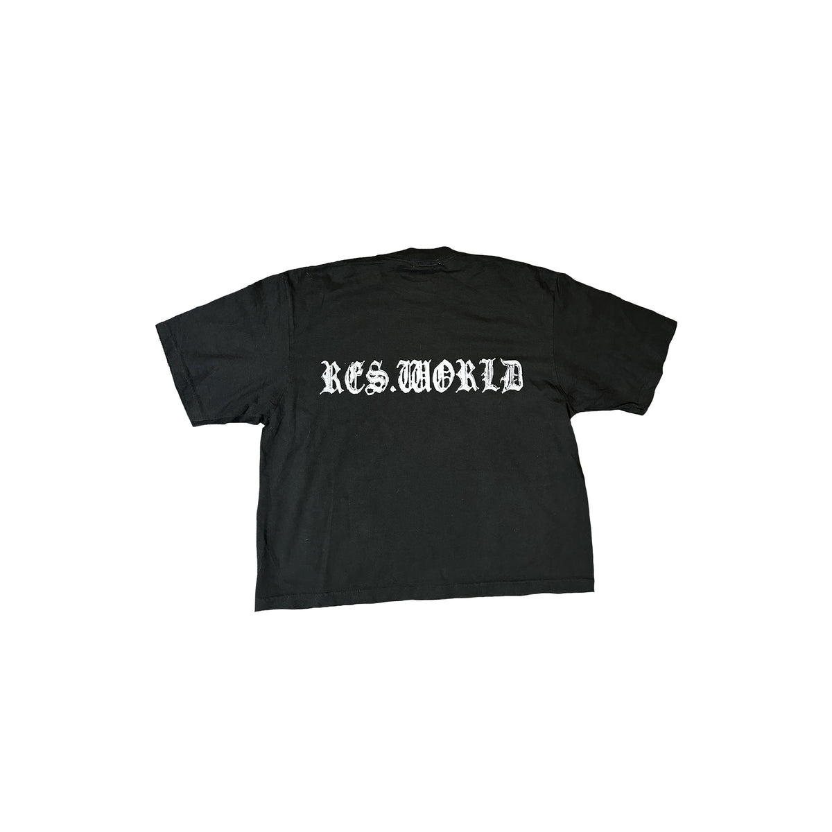 Res World BLANK SLATE BLACK T-SHIRT
